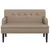 Produktbild 3 för Bänk med ryggstöd cappuccino 112x65,5x75 cm konstläder