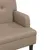 Produktbild 6 för Bänk med ryggstöd cappuccino 112x65,5x75 cm konstläder