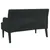 Produktbild 6 för Bänk med ryggstöd svart 112x65,5x75 cm konstläder