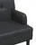 Produktbild 7 för Bänk med ryggstöd svart 112x65,5x75 cm konstläder