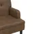 Produktbild 6 för Bänk med ryggstöd brun 112x65,5x75 cm konstmocka