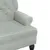 Produktbild 6 för Bänk med ryggstöd ljusgrå 119,5x64,5x75 cm sammet