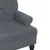 Produktbild 7 för Bänk med ryggstöd mörkgrå 119,5x64,5x75 cm sammet