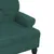 Produktbild 7 för Bänk med ryggstöd mörkgrön 119,5x64,5x75 cm sammet