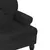 Produktbild 7 för Bänk med ryggstöd svart 119,5x64,5x75 cm sammet