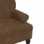 Produktbild 6 för Bänk med ryggstöd brun 119,5x64,5x75 cm konstmocka