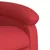 Produktbild 9 för Massagefåtölj röd konstläder