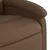 Produktbild 9 för Massagefåtölj brun tyg