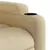 Produktbild 9 för Massagefåtölj gräddvit tyg