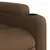 Produktbild 9 för Massagefåtölj brun tyg