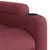 Produktbild 9 för Massagefåtölj vinröd tyg