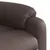 Produktbild 10 för Massagefåtölj brun konstläder