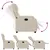 Produktbild 4 för Reclinerfåtölj beige mikrofibertyg