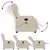 Produktbild 5 för Massagefåtölj beige mikrofibertyg