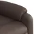 Produktbild 9 för Massagefåtölj brun konstläder
