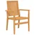 Produktbild 3 för Stapelbara trädgårdsstolar 4 st 56,5x57,5x91 cm massiv teak