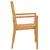 Produktbild 5 för Stapelbara trädgårdsstolar 4 st 56,5x57,5x91 cm massiv teak