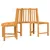 Produktbild 6 för Trädbänk 2 st halvrund Ø160 cm massiv teak