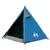 Produktbild 5 för Campingtält 2 personer blå 267x154x117 cm 185T taft