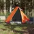 Produktbild 3 för Campingtält 2 Personer grå & orange 267x154x117 cm 185T taft