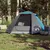 Produktbild 3 för Campingtält 2 personer blå 224x248x118 cm 185T taft