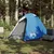 Produktbild 3 för Campingtält 2 personer blå 254x135x112 cm 185T taft