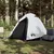 Produktbild 3 för Campingtält 2 personer vit 254x135x112 cm 185T taft
