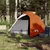 Produktbild 3 för Campingtält 2 Personer grå & orange 264x210x125 cm 185T taft