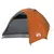 Produktbild 4 för Campingtält 4 Personer grå & orange 267x272x145 cm 185T taft