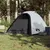 Produktbild 3 för Campingtält 4 personer vit 267x272x145 cm 185T taft