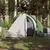 Produktbild 3 för Campingtält 2 personer grön 320x140x120 cm 185T taft