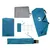 Produktbild 12 för Campingtält 2 personer blå 320x140x120 cm 185T taft