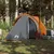 Produktbild 3 för Campingtält 2 Personer grå & orange 320x140x120 cm 185T taft