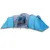 Produktbild 2 för Campingtält 12 personer blå 840x720x200 cm 185T taft