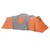 Produktbild 5 för Campingtält 12 Personer grå & orange 840x720x200 cm 185T taft