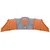 Produktbild 10 för Campingtält 12 Personer grå & orange 840x720x200 cm 185T taft