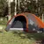 Produktbild 3 för Campingtält 4 Personer grå & orange 300x250x132 cm 185T taft