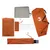 Produktbild 12 för Campingtält 4 Personer grå & orange 300x250x132 cm 185T taft