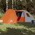 Produktbild 3 för Campingtält 6 Personer grå & orange 466x342x200 cm 185T taft