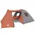 Produktbild 4 för Campingtält 6 Personer grå & orange 466x342x200 cm 185T taft