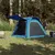 Produktbild 3 för Campingtält 4 personer blå 240x221x160 cm 185T taft