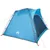 Produktbild 6 för Campingtält 4 personer blå 240x221x160 cm 185T taft