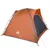 Produktbild 6 för Campingtält 4 Personer grå & orange 240x221x160 cm 185T taft