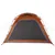 Produktbild 9 för Campingtält 4 Personer grå & orange 240x221x160 cm 185T taft