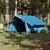 Produktbild 3 för Campingtält 2 personer blå 193x122x96 185T taft