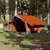 Produktbild 3 för Campingtält 2 Personer grå & orange 193x122x96 cm 185T taft