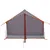 Produktbild 7 för Campingtält 2 Personer grå & orange 193x122x96 cm 185T taft