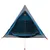 Produktbild 5 för Campingtält 2 personer blå 200x120x88/62 cm 185T taft