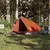 Produktbild 3 för Campingtält 2 Personer grå & orange 200x120x88/62 cm 185T taft