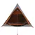 Produktbild 5 för Campingtält 2 Personer grå & orange 200x120x88/62 cm 185T taft